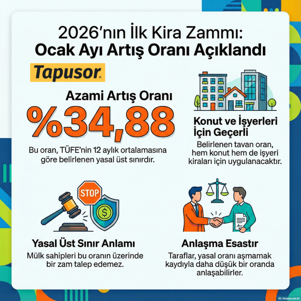 2026’nın İlk Kira Artış Oranı Açıklandı: Ocak Ayında Konut ve İşyeri Kiralarına Zam Netleşti